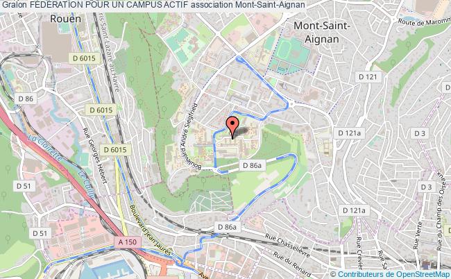 plan association FÉdÉration Pour Un Campus Actif Mont-Saint-Aignan