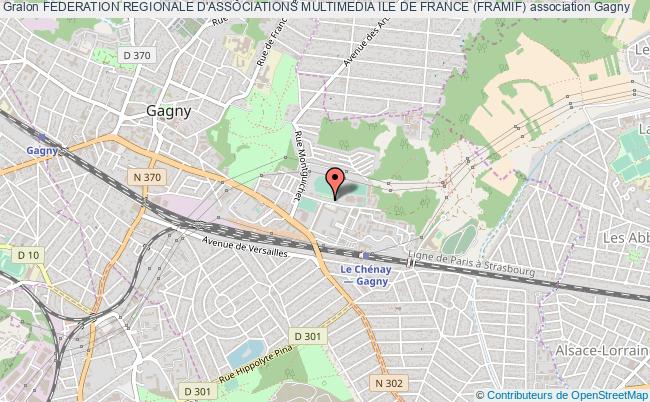 plan association Federation Regionale D'associations Multimedia Ile De France (framif) Gagny