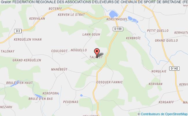 plan association Federation Regionale Des Associations D'eleveurs De Chevaux De Sport De Bretagne (fedeb) Melrand