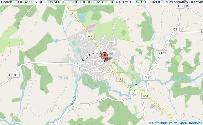 plan association Federation Regionale Des Bouchers Charcutiers Traiteurs Du Limousin Oradour-sur-Glane