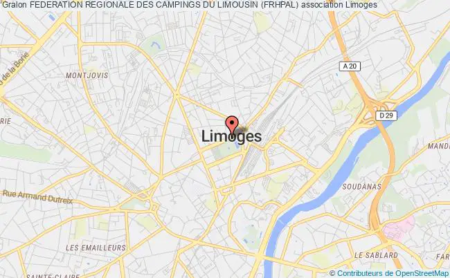 plan association Federation Regionale Des Campings Du Limousin (frhpal) Limoges