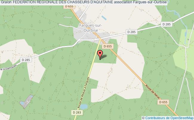 plan association Federation Regionale Des Chasseurs D'aquitaine Fargues-sur-Ourbise