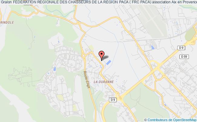 plan association FÉdÉration RÉgionale Des Chasseurs De La RÉgion Paca ( Frc Paca) Aix-en-Provence