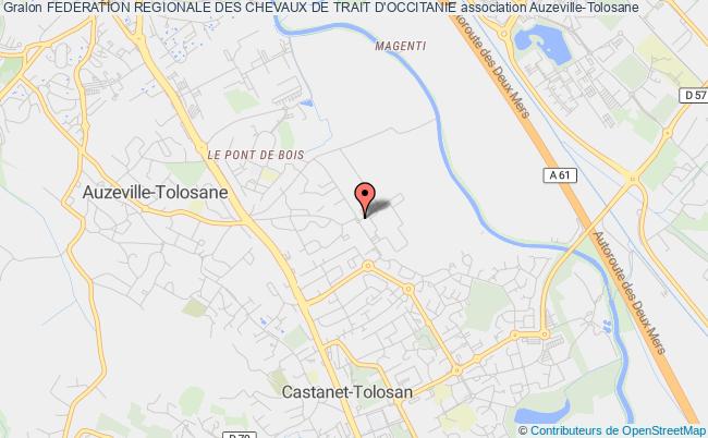 plan association Federation Regionale Des Chevaux De Trait D'occitanie Auzeville-Tolosane