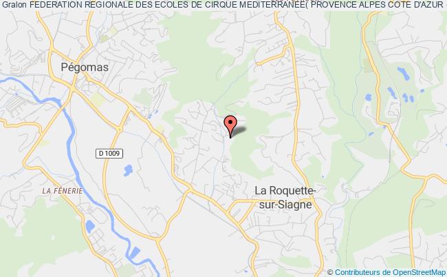 plan association Federation Regionale Des Ecoles De Cirque Mediterranee( Provence Alpes Cote D'azur (frec Mediterranee) La    Roquette-sur-Siagne