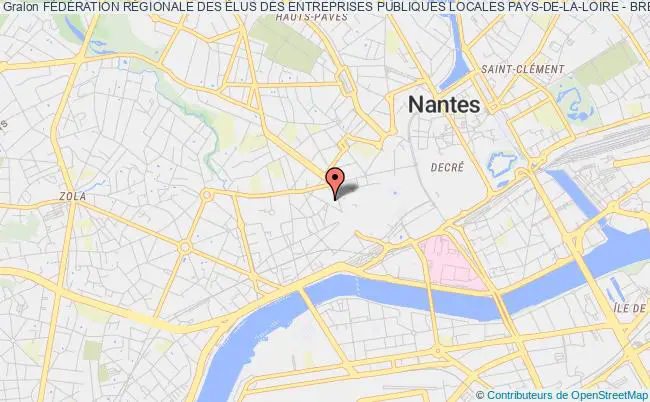 plan association FÉdÉration RÉgionale Des Élus Des Entreprises Publiques Locales Pays-de-la-loire - Bretagne Nantes