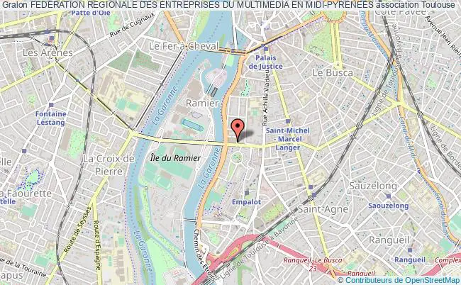 plan association Federation Regionale Des Entreprises Du Multimedia En Midi-pyrenees Toulouse