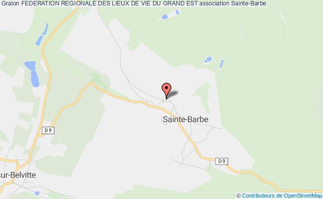 plan association Federation Regionale Des Lieux De Vie Du Grand Est Sainte-Barbe