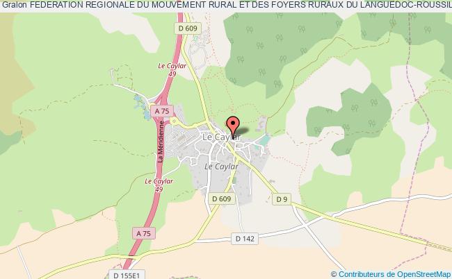 plan association Federation Regionale Du Mouvement Rural Et Des Foyers Ruraux Du Languedoc-roussillon Le    Caylar