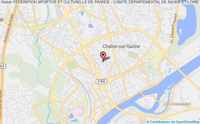 plan association Federation Sportive Et Culturelle De France - Comite Departemental De Saone-et-loire Chalon-sur-Saône