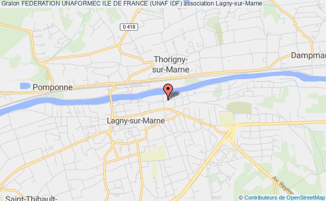 plan association Federation Unaformec Ile De France (unaf Idf) Lagny-sur-Marne