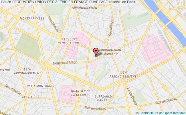 plan association Federation Union Des Alevis En France Fuaf Fabf Paris