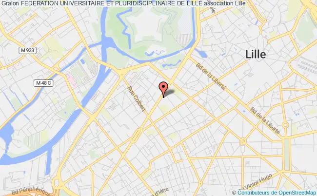 plan association Federation Universitaire Et Pluridisciplinaire De Lille Lille
