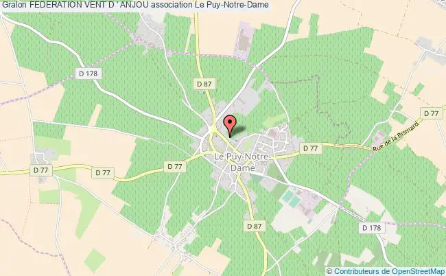 plan association Federation Vent D ' Anjou Le    Puy-Notre-Dame