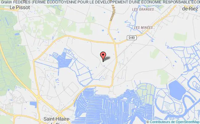 plan association Federes (ferme Écocitoyenne Pour Le DÉveloppement D'une Économie Responsable Écologique Et Solidaire Saint-Hilaire-de-Riez