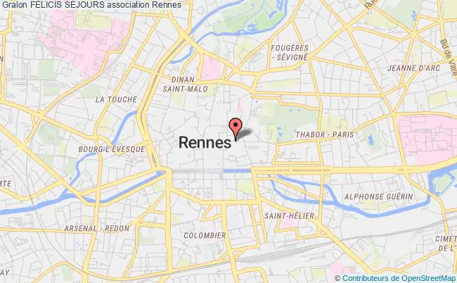 plan association FÉlicis SÉjours Rennes
