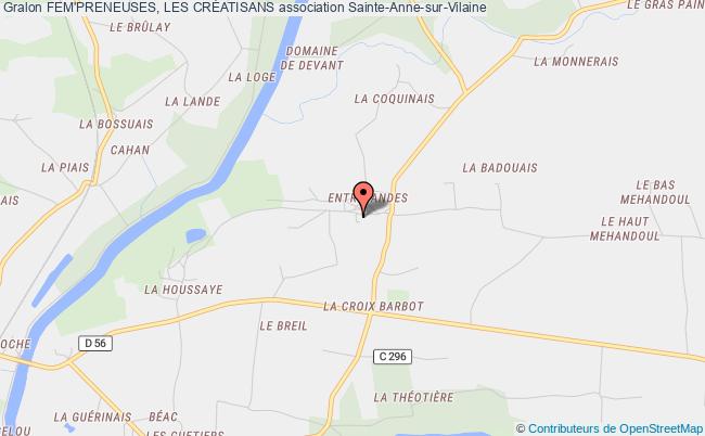 plan association Fem'preneuses, Les CrÉatisans Sainte-Anne-sur-Vilaine