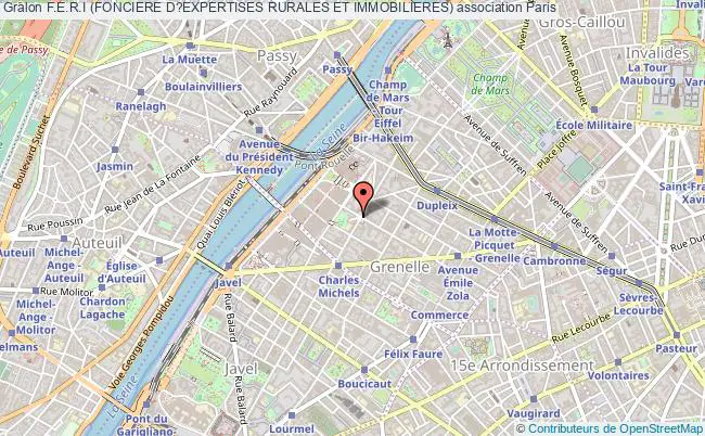 plan association F.e.r.i (fonciere D?expertises Rurales Et Immobilieres) Paris