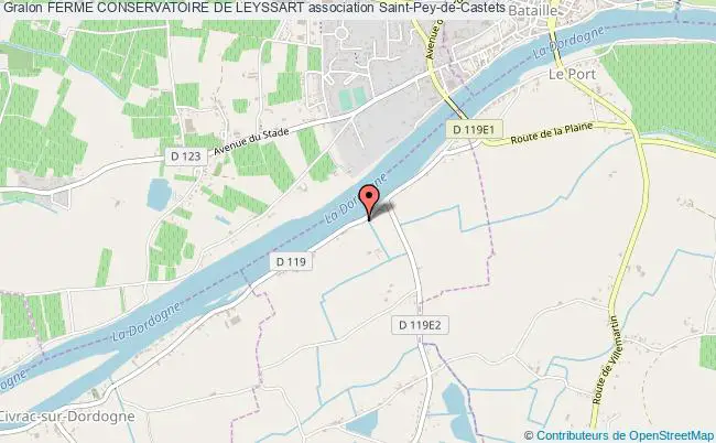 plan association Ferme Conservatoire De Leyssart Saint-Pey-de-Castets