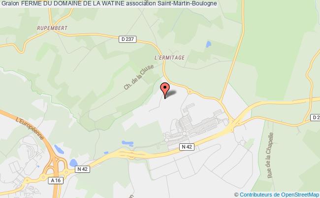 plan association Ferme Du Domaine De La Watine Saint-Martin-Boulogne
