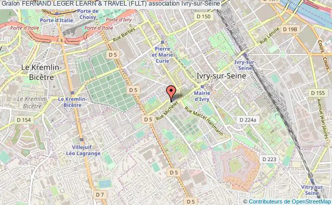 plan association Fernand Leger Learn & Travel (fllt) Ivry-sur-Seine