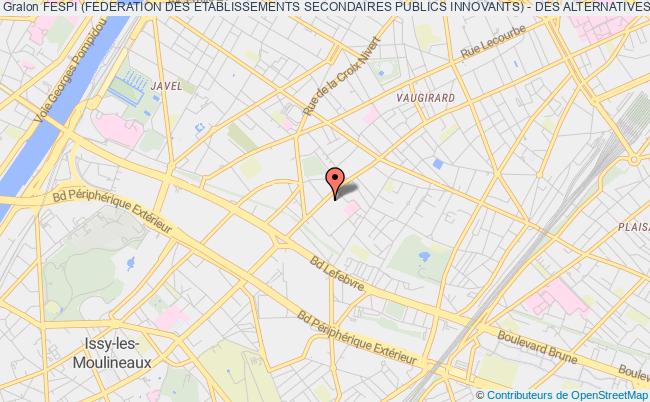 plan association Fespi (federation Des Etablissements Secondaires Publics Innovants) - Des Alternatives Pour L'ecole Paris