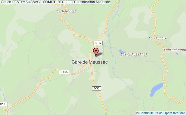 plan association Festi'maussac - ComitÉ Des Fetes Maussac