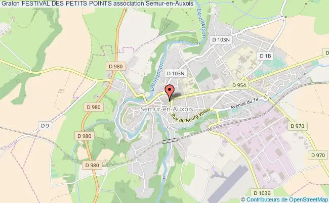 plan association Festival Des Petits Points Semur-en-Auxois