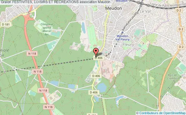 plan association Festivites, Loisirs Et Recreations Meudon