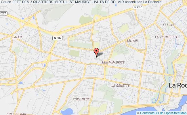 plan association FÊte Des 3 Quartiers La    Rochelle