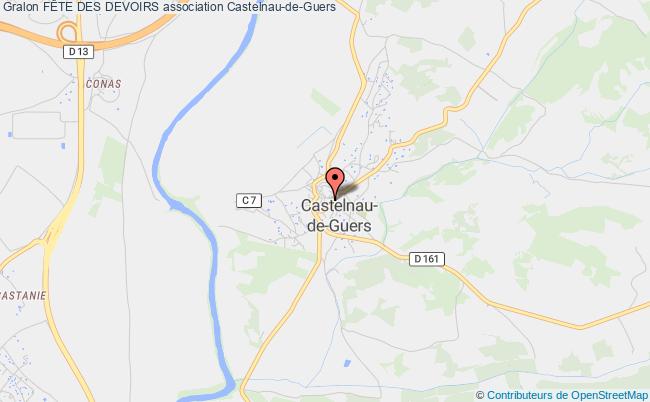 plan association FÊte Des Devoirs Castelnau-de-Guers