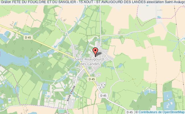 plan association Fete Du Folklore Et Du Sanglier - 15 Aout - St Avaugourd Des Landes Saint-Avaugourd-des-Landes