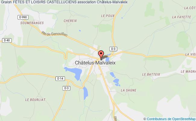 plan association FÊtes Et Loisirs Castelluciens Châtelus-Malvaleix