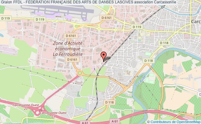 plan association Ffdl - FÉdÉration FranÇaise Des Arts De Danses Lascives Carcassonne