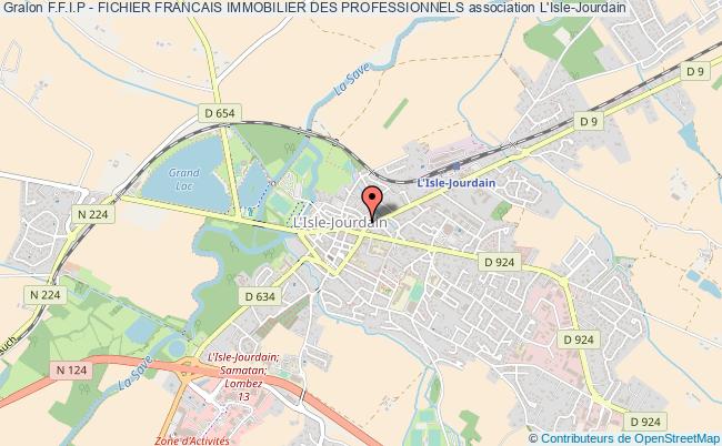 plan association F.f.i.p - Fichier Francais Immobilier Des Professionnels L'   Isle-Jourdain