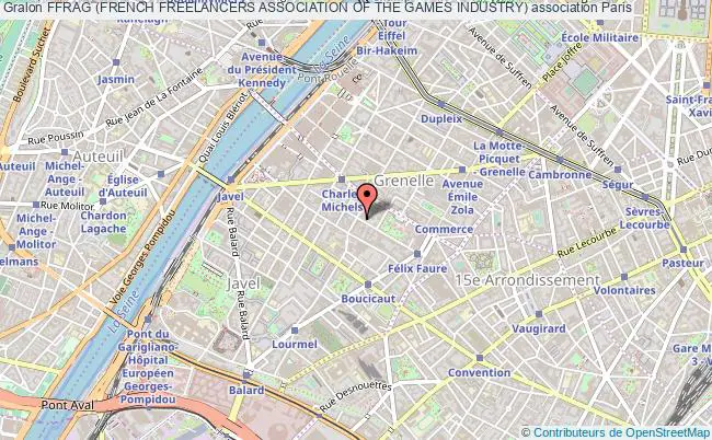 plan association Ffrag (french Freelancers Association Of The Games Industry) Paris