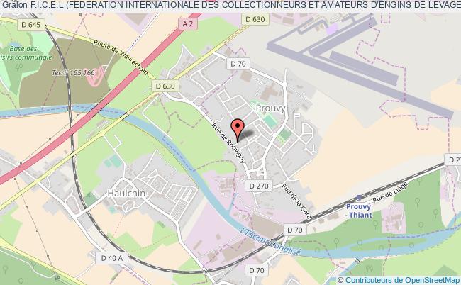 plan association F.i.c.e.l (federation Internationale Des Collectionneurs Et Amateurs D'engins De Levage) Valenciennes