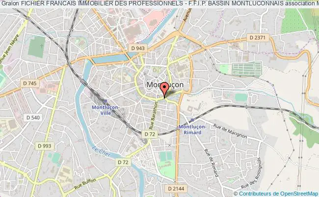 plan association Fichier Francais Immobilier Des Professionnels - F.f.i.p. Bassin Montluconnais Montluçon