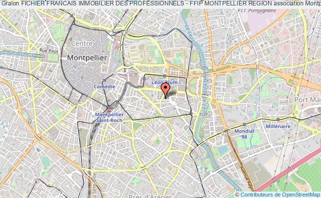 plan association Fichier Francais Immobilier Des Professionnels - Ffip Montpellier Region Montpellier