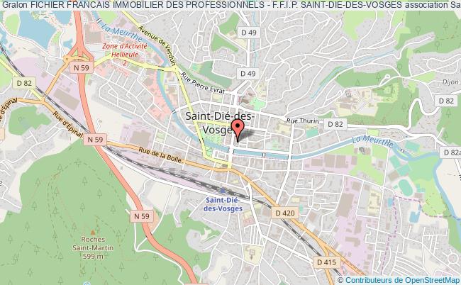 plan association Fichier Francais Immobilier Des Professionnels - F.f.i.p. Saint-die-des-vosges Saint-Dié-des-Vosges