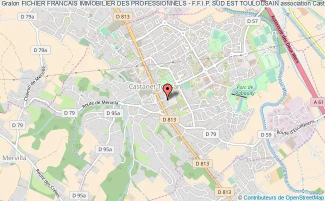 plan association Fichier Francais Immobilier Des Professionnels - F.f.i.p. Sud Est Toulousain Castanet-Tolosan