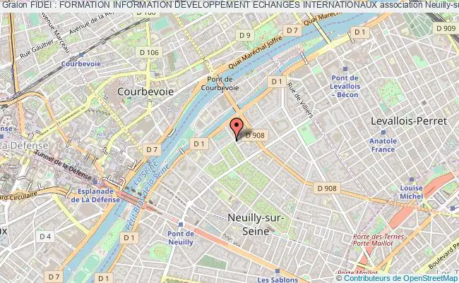 plan association Fidei : Formation Information Developpement Echanges Internationaux Neuilly-sur-Seine