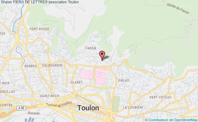 plan association Fiers De Lettres Toulon Cedex 9