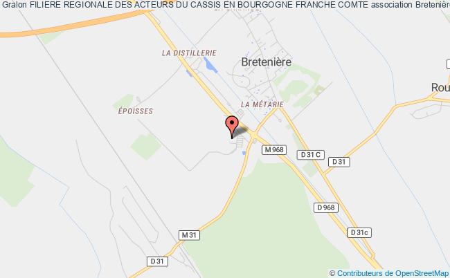 plan association Filiere Regionale Des Acteurs Du Cassis En Bourgogne Franche Comte Bretenière