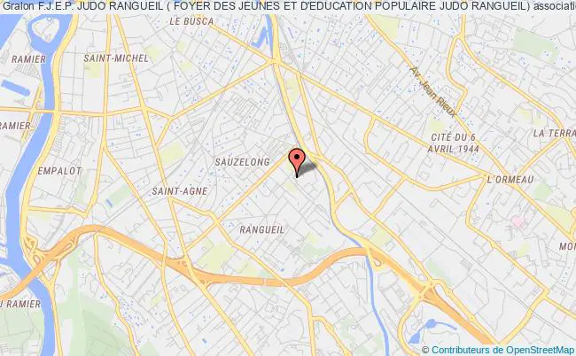 plan association F.j.e.p. Judo Rangueil ( Foyer Des Jeunes Et D'education Populaire Judo Rangueil) Toulouse
