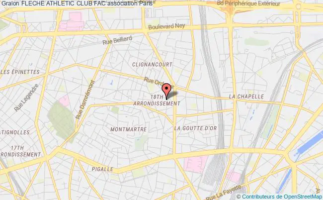 plan association Fleche Athletic Club Fac Paris