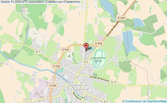 plan association Florexpo Châtillon-sur-Chalaronne