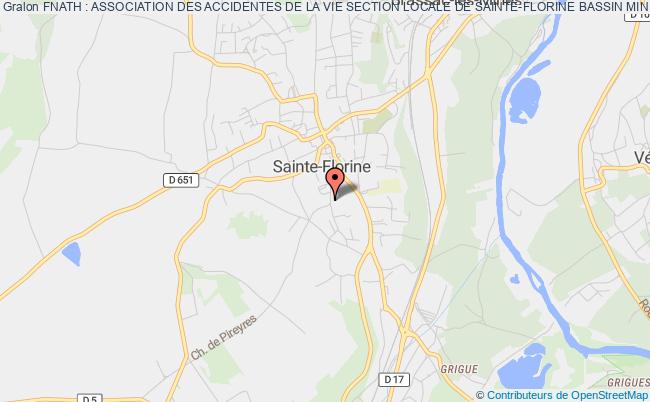 plan association Fnath : Association Des Accidentes De La Vie Section Locale De Sainte-florine Bassin Minier Haute-loire Sainte-Florine