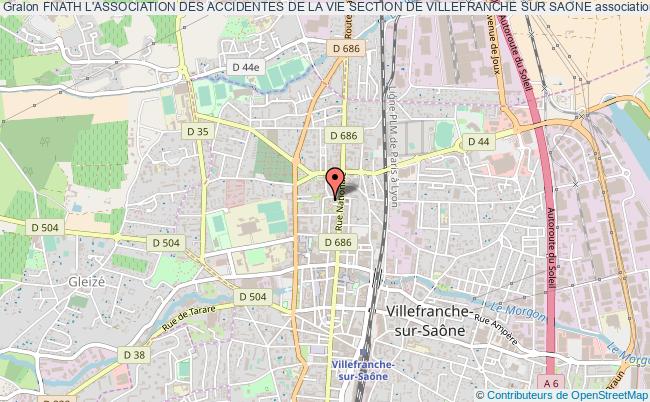 plan association Fnath L'association Des Accidentes De La Vie Section De Villefranche Sur Saone Villefranche-sur-Saône