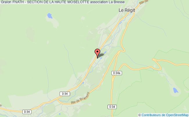plan association Fnath - Section De La Haute Moselotte La Bresse